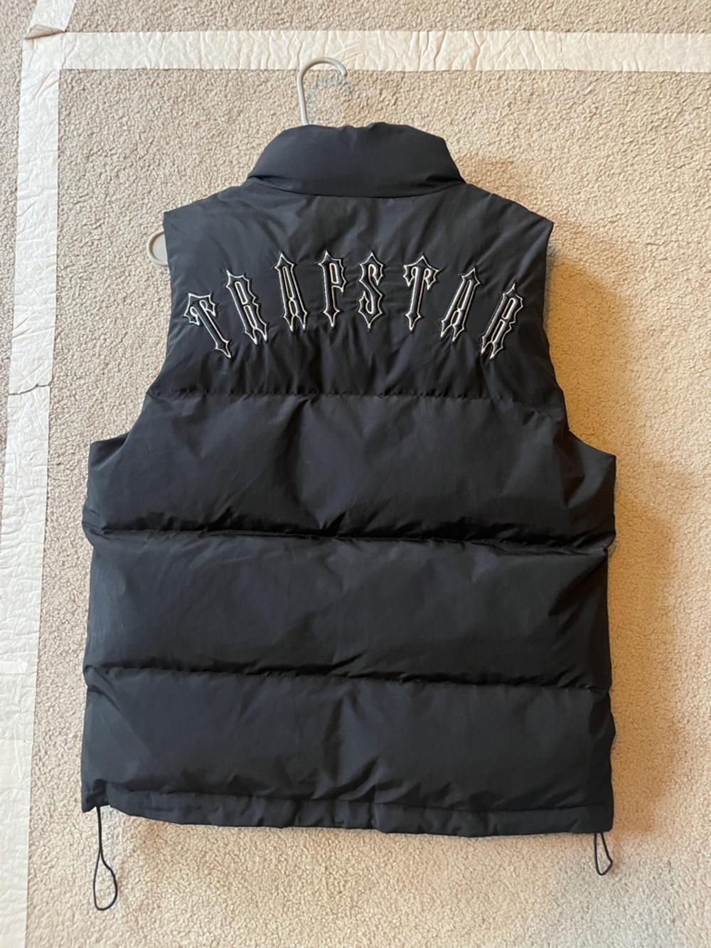 Black TRAPSTAR Quilted Puffer Vest - Sleeveless Winter Layer